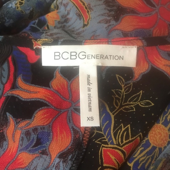 BCBGeneration Sheer Wrap Blouse - Picture 6 of 7